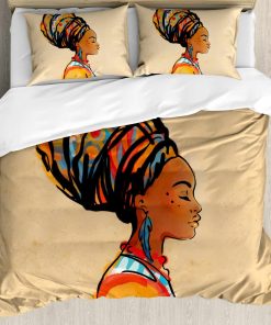 Set de Funda Nórdica Ambesonne Africana, Mujer con