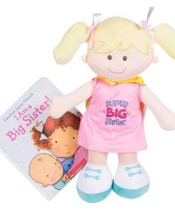 Muñeca Super Hermana Mayor con Capa y Libro Soy una Hermana