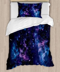 Set de Funda Nórdica Ambesonne Space, Cielo Místico con