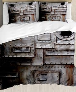 Juego de Funda Nórdica Industrial Ambesonne, Puerta de
