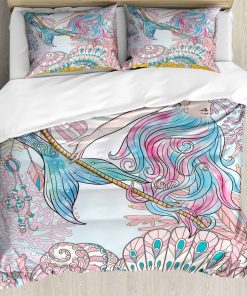 Juego de Funda nórdica de Sirena de Ambesonne, Mujer de