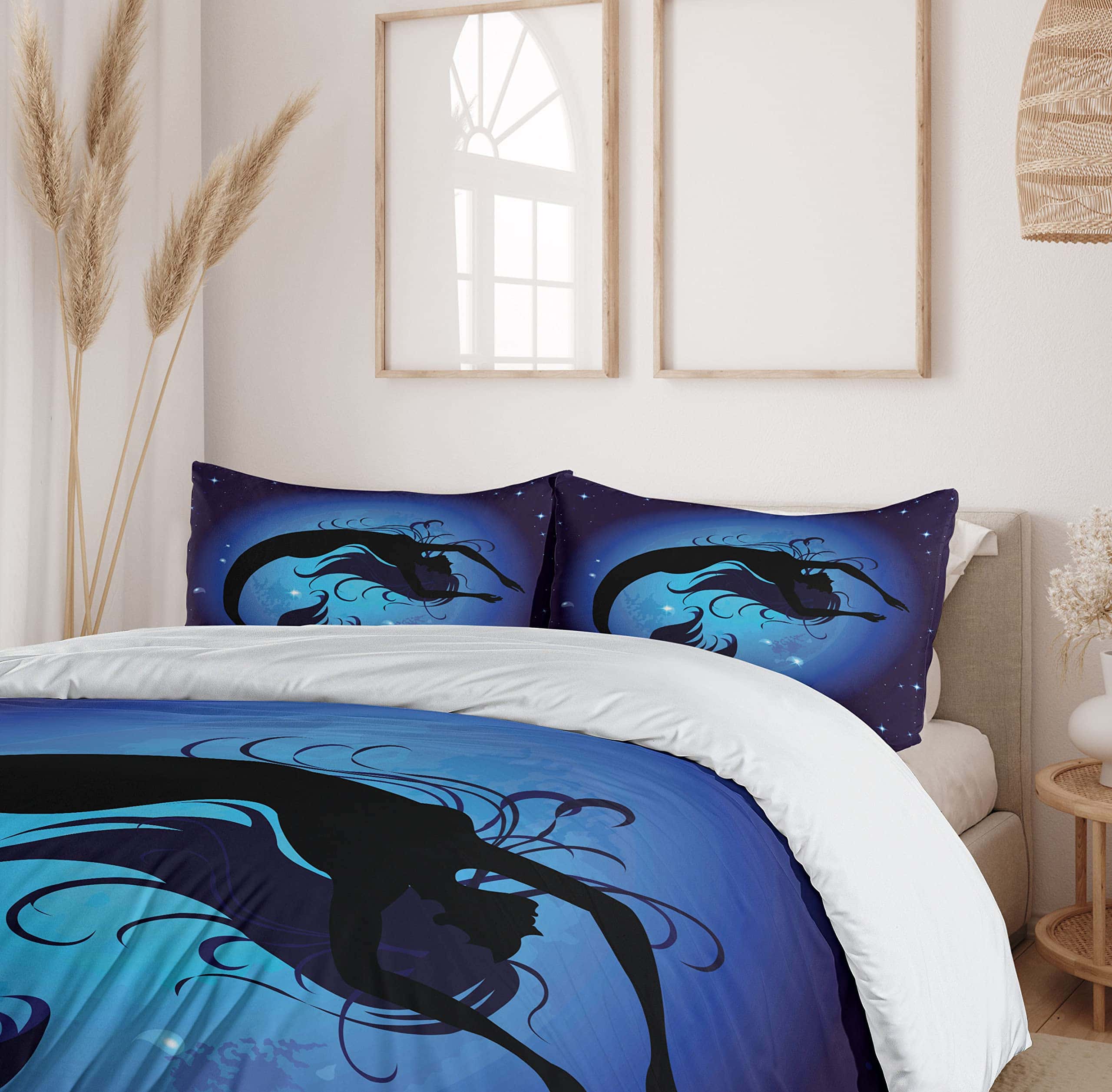 Juego de Funda nórdica Ambesonne Sirena, Silueta de Chica - Imagen 7