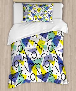 Juego de Funda de Edredón Moderno Ambesonne, Líneas