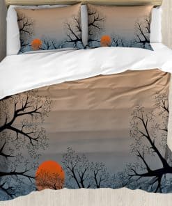 Juego de Funda nórdica Ambesonne Nature, El sol se levanta