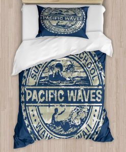 Juego de Funda Nórdica Moderna Ambesonne, Efectos de Motivo