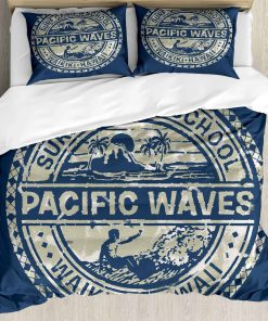 Juego de Funda Nórdica Moderna Ambesonne, Diseño de Olas