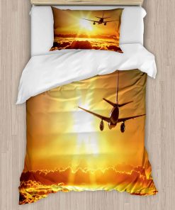 Juego de Funda Nórdica Ambesonne Scenery, Avión Avión de