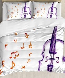 Juego de Funda Nórdica Ambesonne Music, Notas Musicales