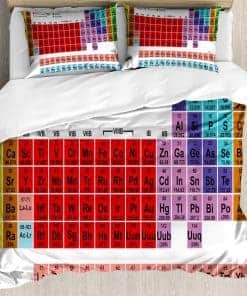 Juego de Funda nórdica de la Tabla Periódica Ambesonne,