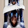 Juego de Funda Nórdica Ambesonne Space Cat, Mascota en