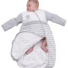 Saco de dormir para bebé orgánico con mangas desmontables y