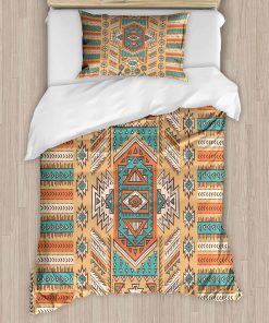 Juego de Funda Nórdica Tribal Ambesonne, Patrón de Tribu