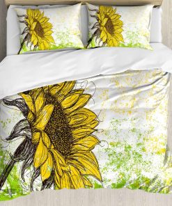 Juego de Cubrecama Ambesonne Nature, Estampado Floral