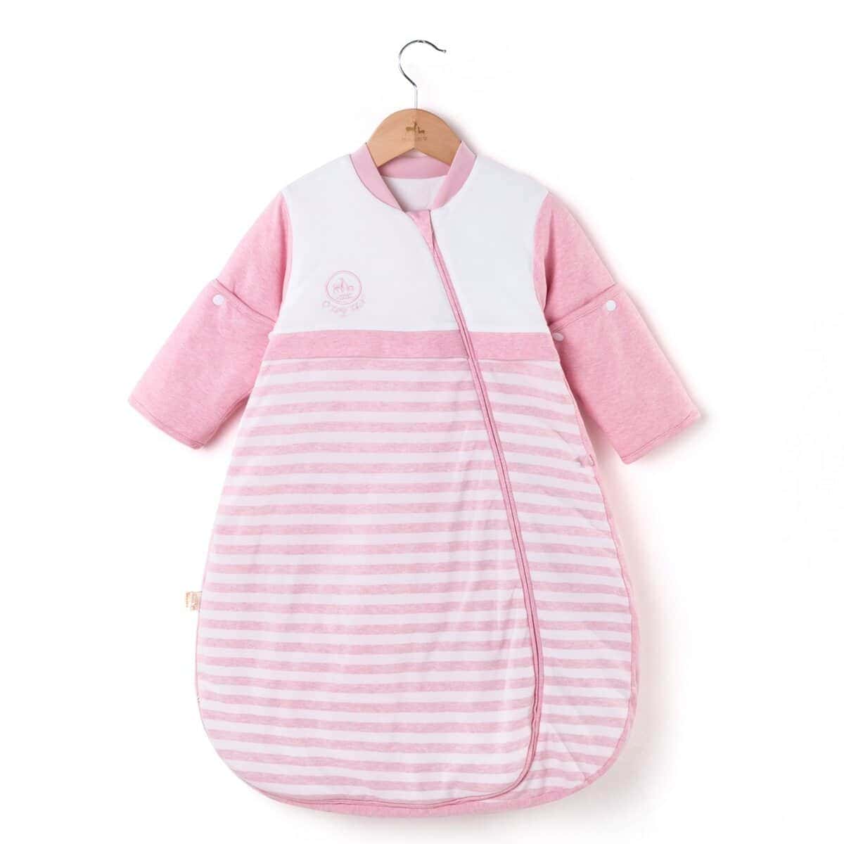 Saco de Dormir Orgánico para Bebé con Mangas Desmontables,