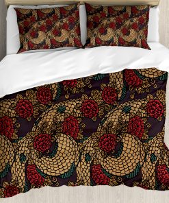 Juego de Funda nórdica Ambesonne Asiática, Diseño