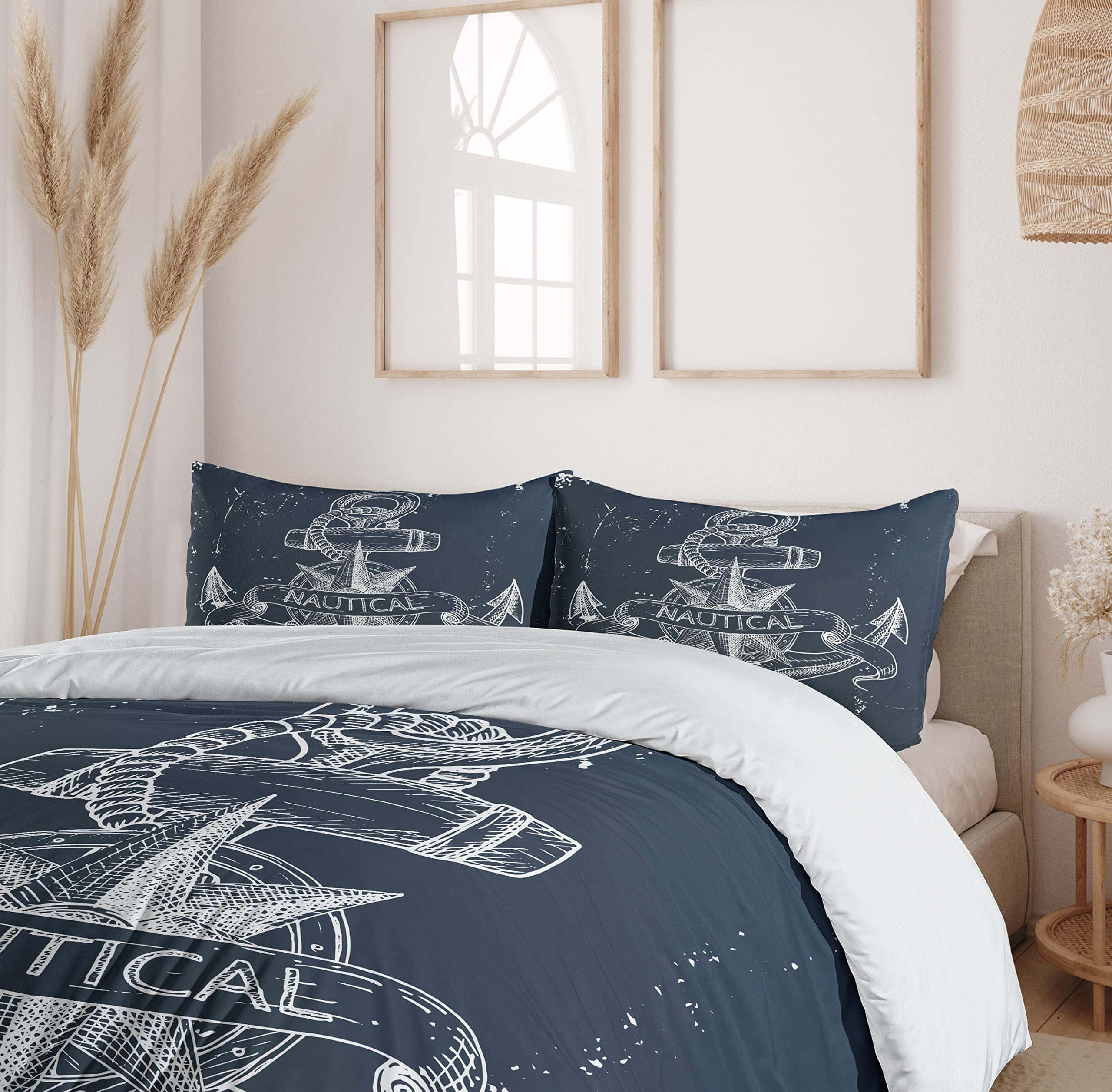 Juego de Funda de Edredón Ambesonne Marine, Patrón de Nudos - Imagen 7