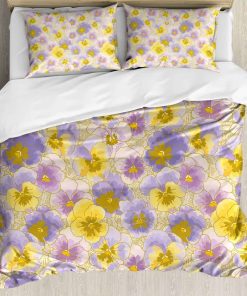 Set de Funda de Edredón Ambesonne Floral, Patrón de