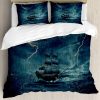 Set de Funda Nórdica Ambesonne Paisaje, Tormenta y Lluvia