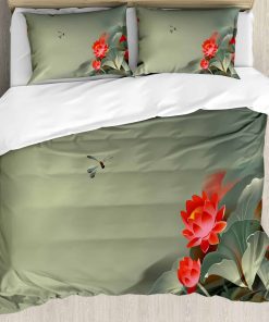 Set de Funda Nórdica Ambesonne Dragonfly, Diseño