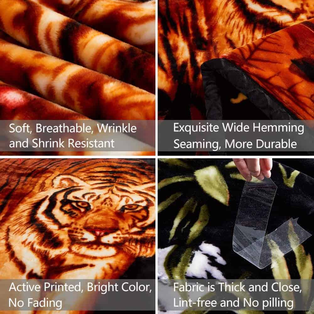 Manta de Franela JML, 10 Libras, Gruesa y Suave, Estilo - Imagen 4