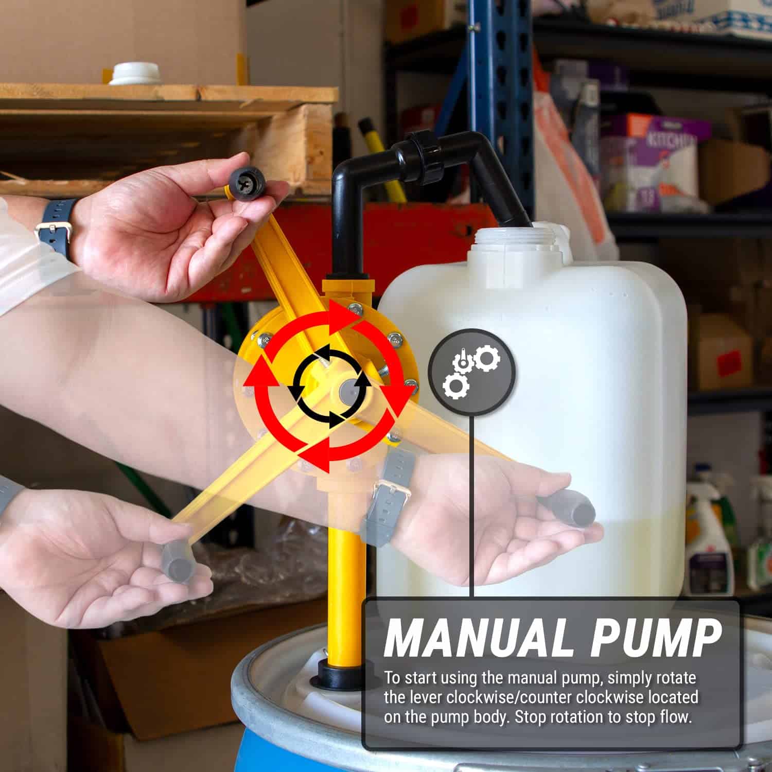 Bomba de tambor de 55 galones de plástico de polipropileno - Imagen 4