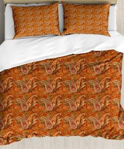 Juego de Funda de Edredón Ambesonne Naranja, Diseño