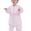Saco de dormir para caminar temprano para bebé con pies