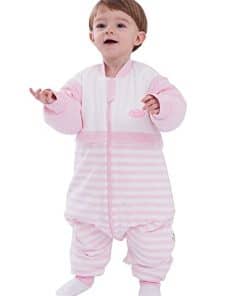 Saco de dormir para caminar temprano para bebé con pies
