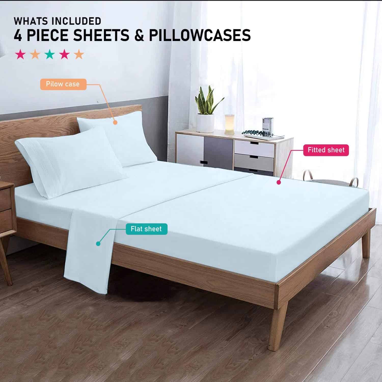 Juego de Sábanas y Fundas de Almohada de California Cotton - Imagen 3