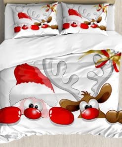 Ambesonne Juego de Funda nórdica de Navidad, Divertido Papá