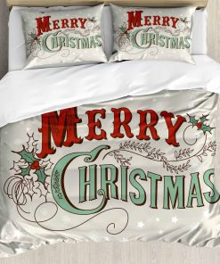 Juego de Funda Nórdica de Navidad Ambesonne, Fondo de