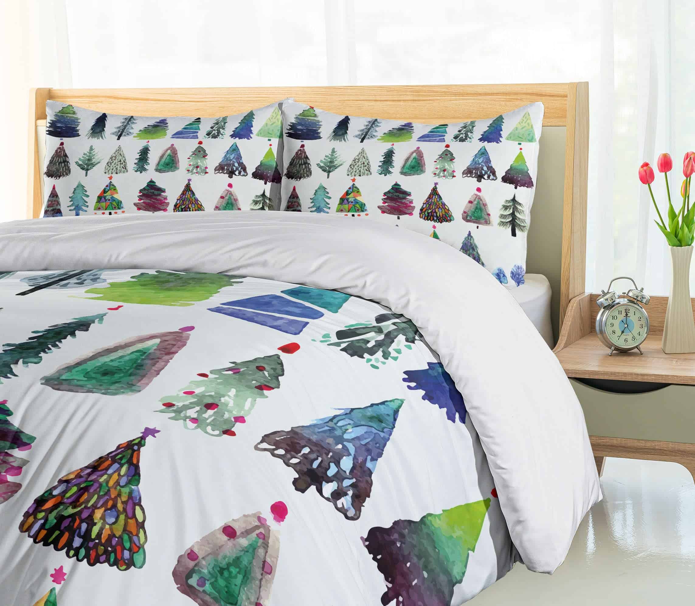 Juego de Funda Nórdica Navideña Ambesonne, Tema de Navidad - Imagen 5