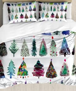 Juego de Funda Nórdica Navideña Ambesonne, Tema de Navidad