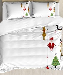 Set de Funda de Edredón Ambesonne para Navidad, Diseño con