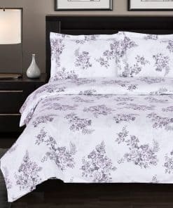 Juego de Funda de Edredón Bally Floral de 3 Piezas para