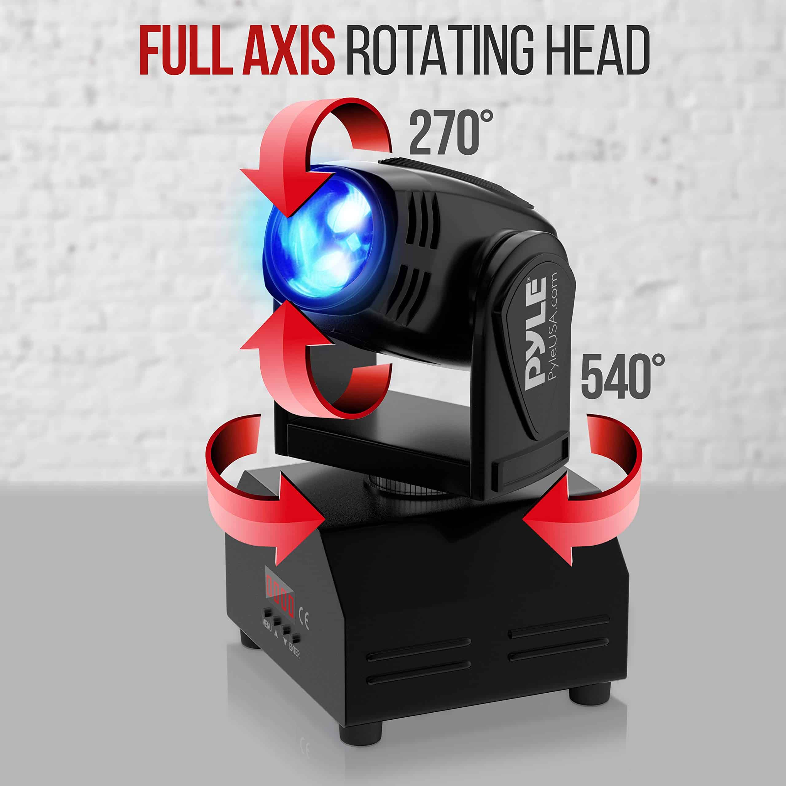 Pyle Luz de Escenario Giratoria para DJ - Luz Profesional - Imagen 3