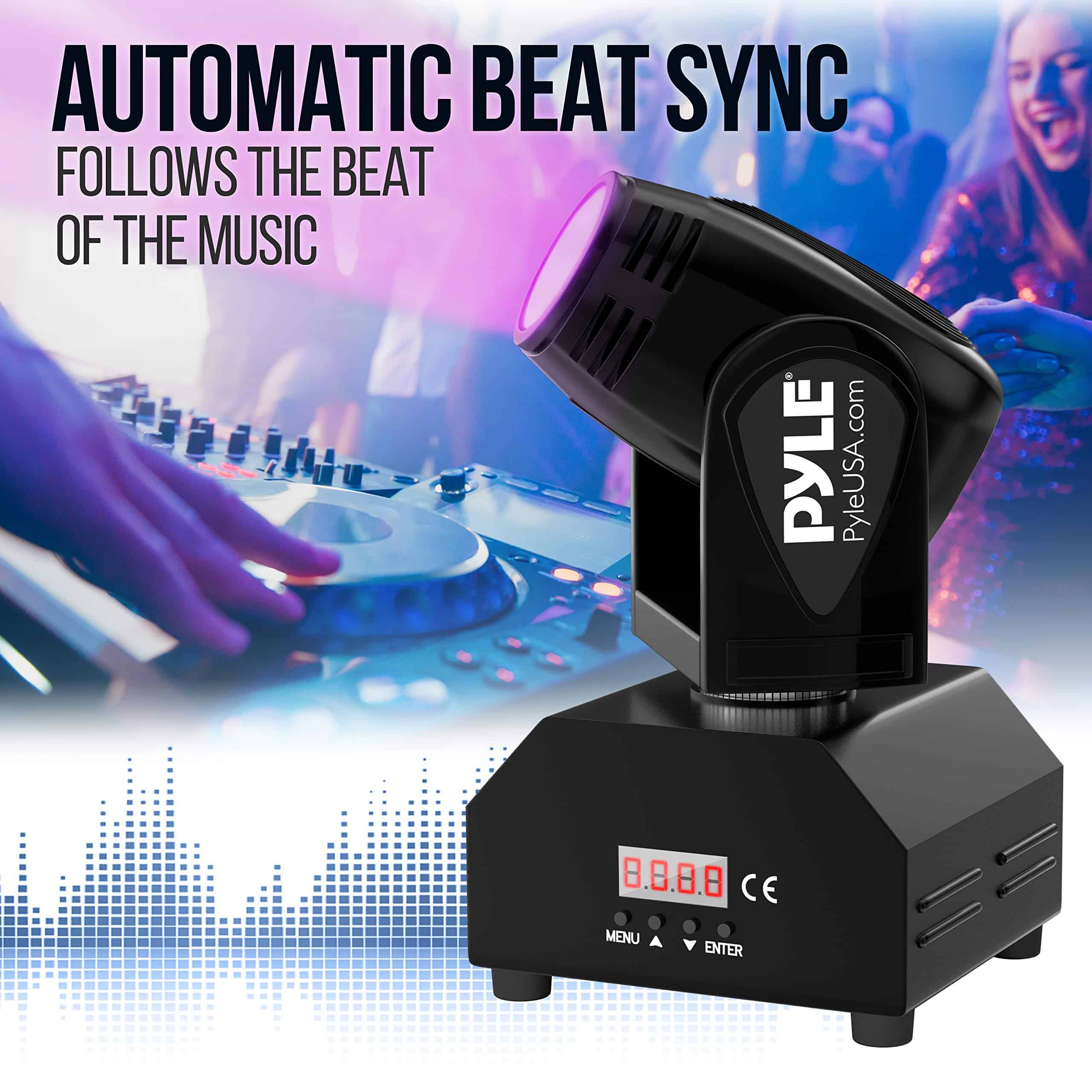 Pyle Luz de Escenario Giratoria para DJ - Luz Profesional - Imagen 5