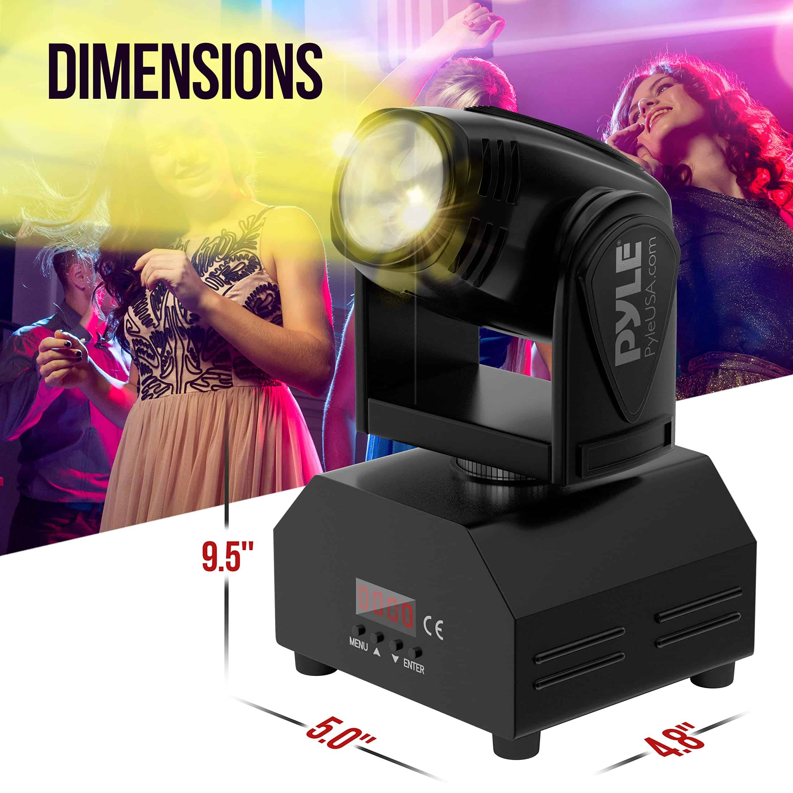 Pyle Luz de Escenario Giratoria para DJ - Luz Profesional - Imagen 7