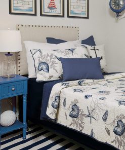 Juego de edredón Brandream Ocean Twin Size 100% algodón