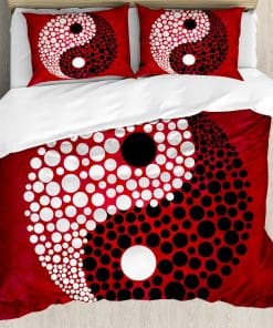 Juego de Funda Nórdica Ying Yang de Ambesonne, Diseño