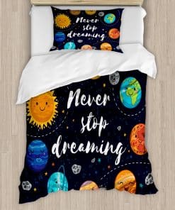 Funda nórdica Ambesonne Saying, Espacio Exterior Planetas