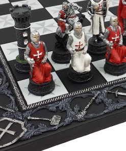 Set de Ajedrez de Caballeros de las Cruzadas de la época