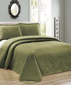 Elegante Hogar Hermoso Cubrecama de Gran Tamaño con