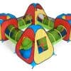 Casa de Juegos Pop Up UTEX 8 en 1 para Niños con 4 Túneles
