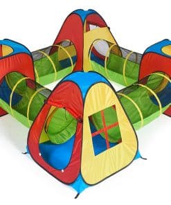 Casa de Juegos Pop Up UTEX 8 en 1 para Niños con 4 Túneles