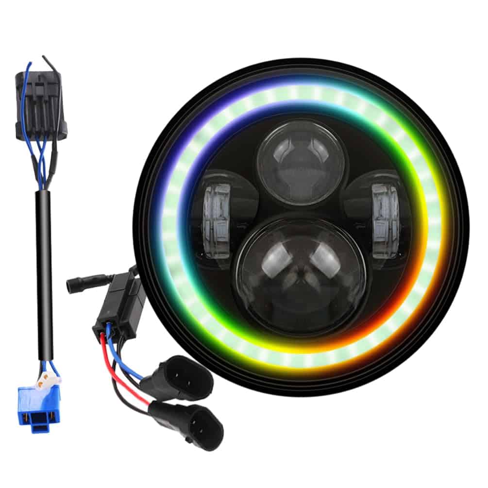 Faros RGB Halo para Street Glide 2014-2023+, Faro LED Plug