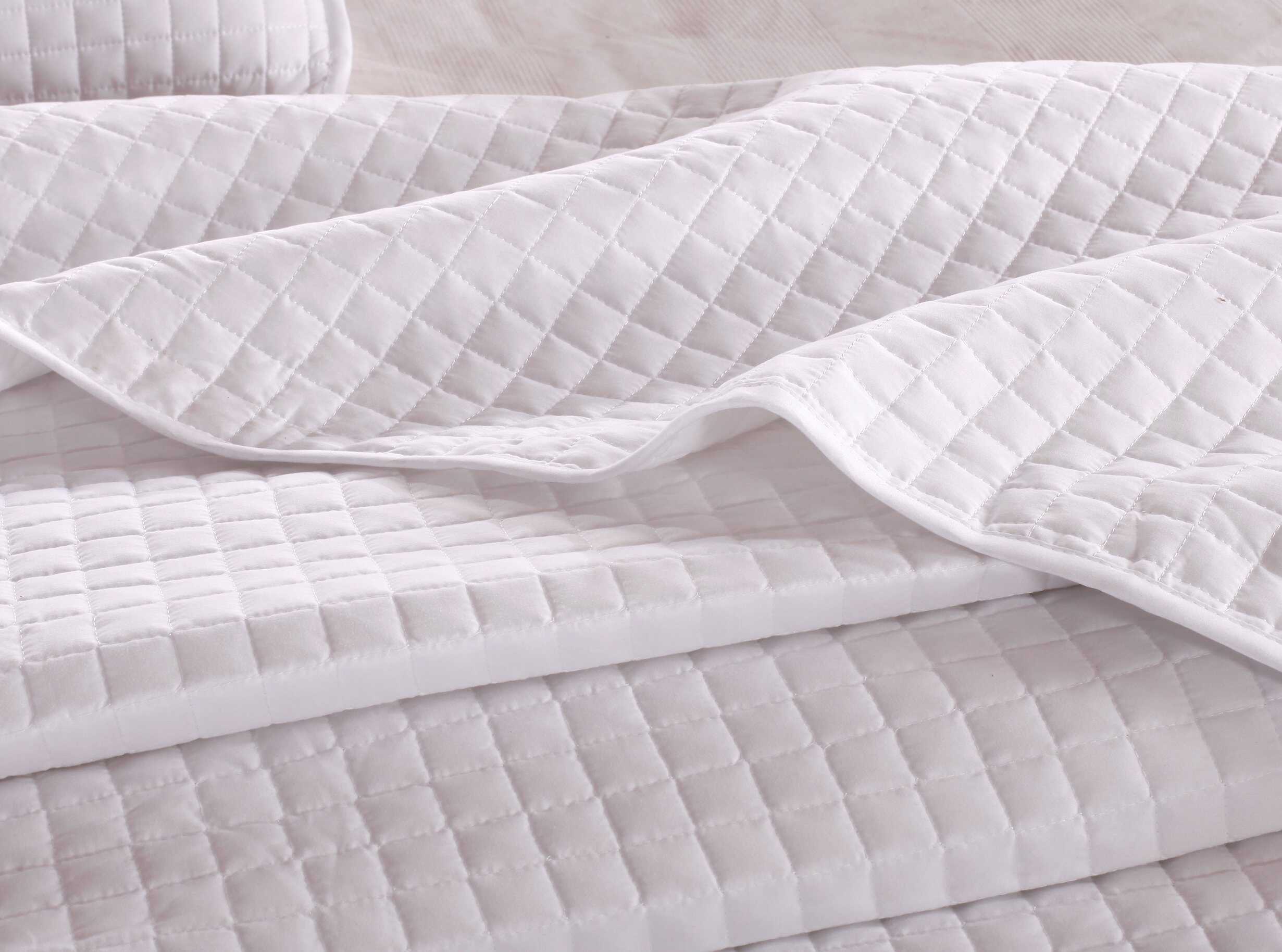 Colcha acolchada blanca sólida Everest Supply Full 86 por - Imagen 6