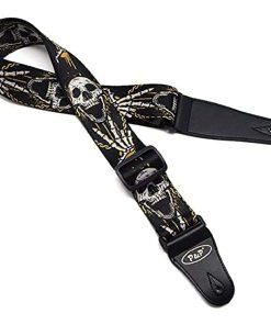 Correa para guitarra Art Attack Soft Cotton Skull Skeleton