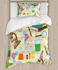 Juego de Funda Nórdica Ambesonne con Estampado Científico,