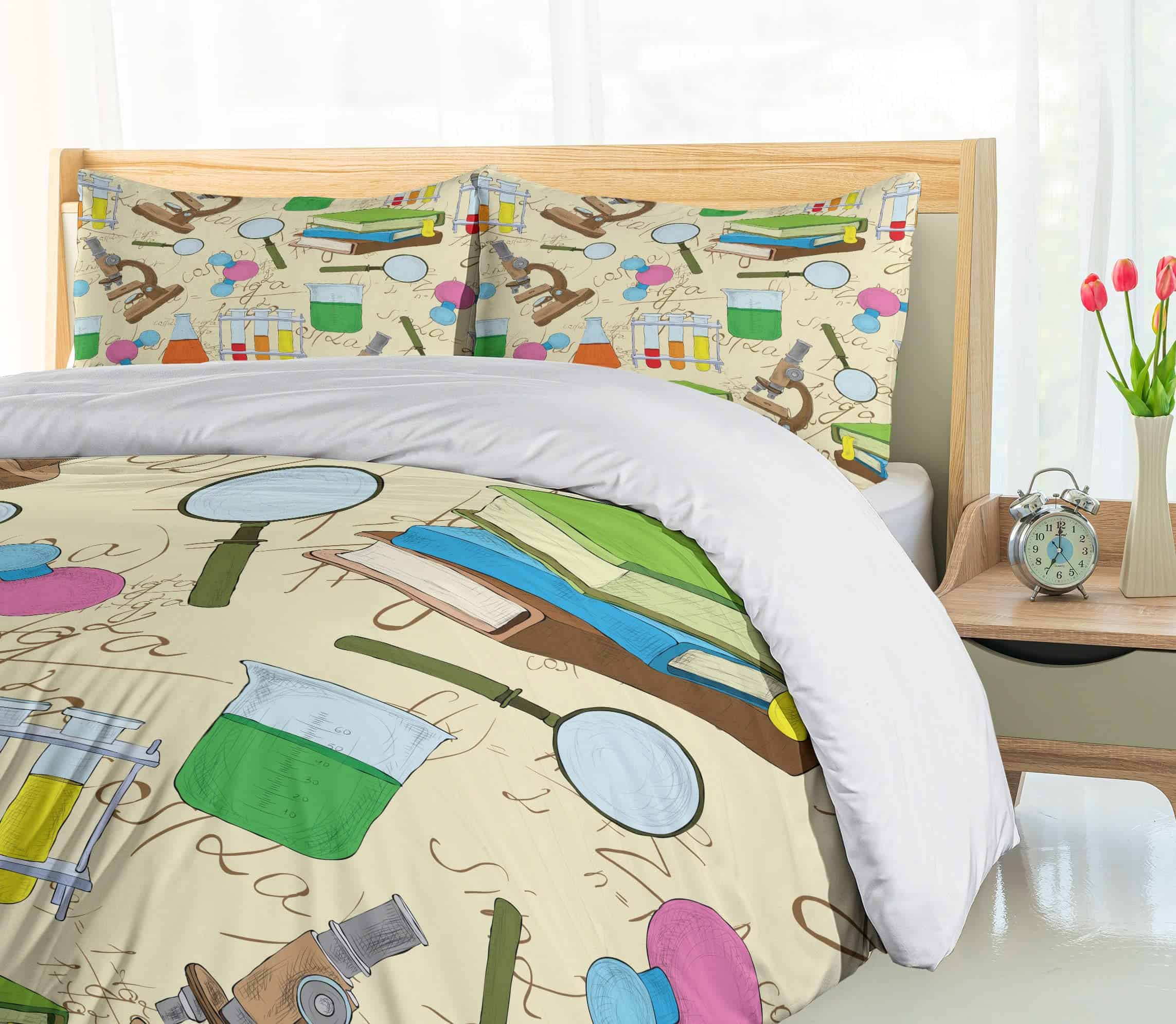 Juego de Funda Nórdica Ambesonne con Estampado Científico, - Imagen 5